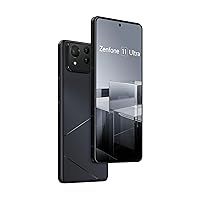 ASUS Zenfone 11 Ultra Unlocked Android Phone, US Version, 12GB+256GB, 6.78” FHD+ AMOLED 120Hz Fast Display, 26-Hour Battery Life with 5500mAh, Stabilized Triple Camera, 5G Dual SIM, Eternal Black