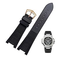 For Patek Philippe 5711 5712G Nautilus wristband Silicone black blue brown Wristwatch Band 25*13mm Sports Rubber Watch Straps