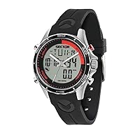 Sector No Limits Men's Master Stainless Steel Analog-Quartz Sport Watch with Silicone Strap, Black, 18 (Model: R3271615002)