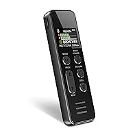 128GB Voice Recorder with Playback, XIXITPY 60H Audio Recorder with Port USB C, 1500 Hours of Storage and 60 Hours of Continuous Recording, Voice Activated Recorder for Lectures, Meetings and More