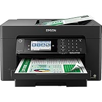 Epson Workforce Pro WF-7820 Wide-Format Wireless All-in-One Color Inkjet Printer, Black - Print Scan Copy Fax - 4.3