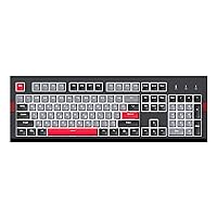 NACODEX F11 Retro Mechanical Keyboard 104 Keys Anti-Ghosting - PBT SA Spherical Keycap - Cherry MX Brown Switches - Programmable Macro White Backlit PC Wired Keyboard for Office Gaming