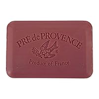 Pre de Provence Artisanal Soap Bar, Enriched with Organic Shea Butter, Natural French Skincare, Quad Milled for Rich Smooth Lather, Mangosteen, 8.8 Ounce