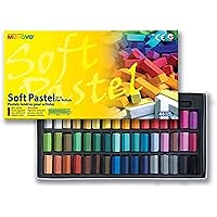 Non Toxic Soft Pastel Set of 24 Assorted Colors Square Chalk