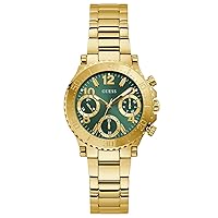 GUESS Ladies 36mm Watch - Gold Tone Strap Champagne Dial Gold Tone Case