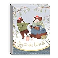 Punch Studio Molly & Rex Forest Bears Xmas Pocket Notepad (32000)