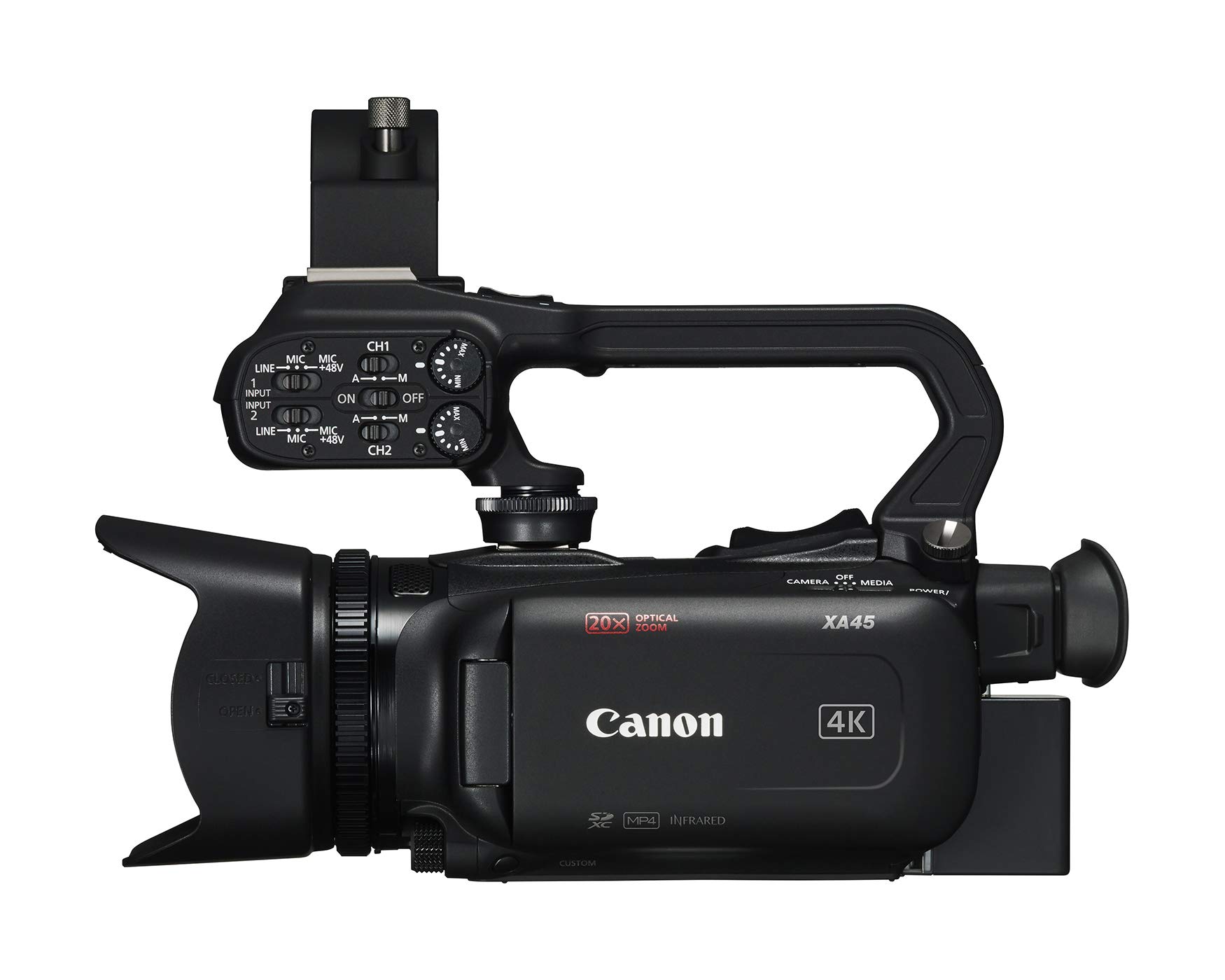 Canon XA45 Professional Video Camcorder, Black