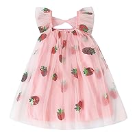 Baby Girl Tutu Dress Summer Kids Floral Tulle Skirt Bowknot Lace Sleeveless Princess Sundress