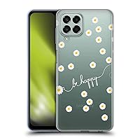 Head Case Designs Officially Licensed Monika Strigel Clear Happy Daisy Soft Gel Case Compatible with Samsung Galaxy M33 (2022)