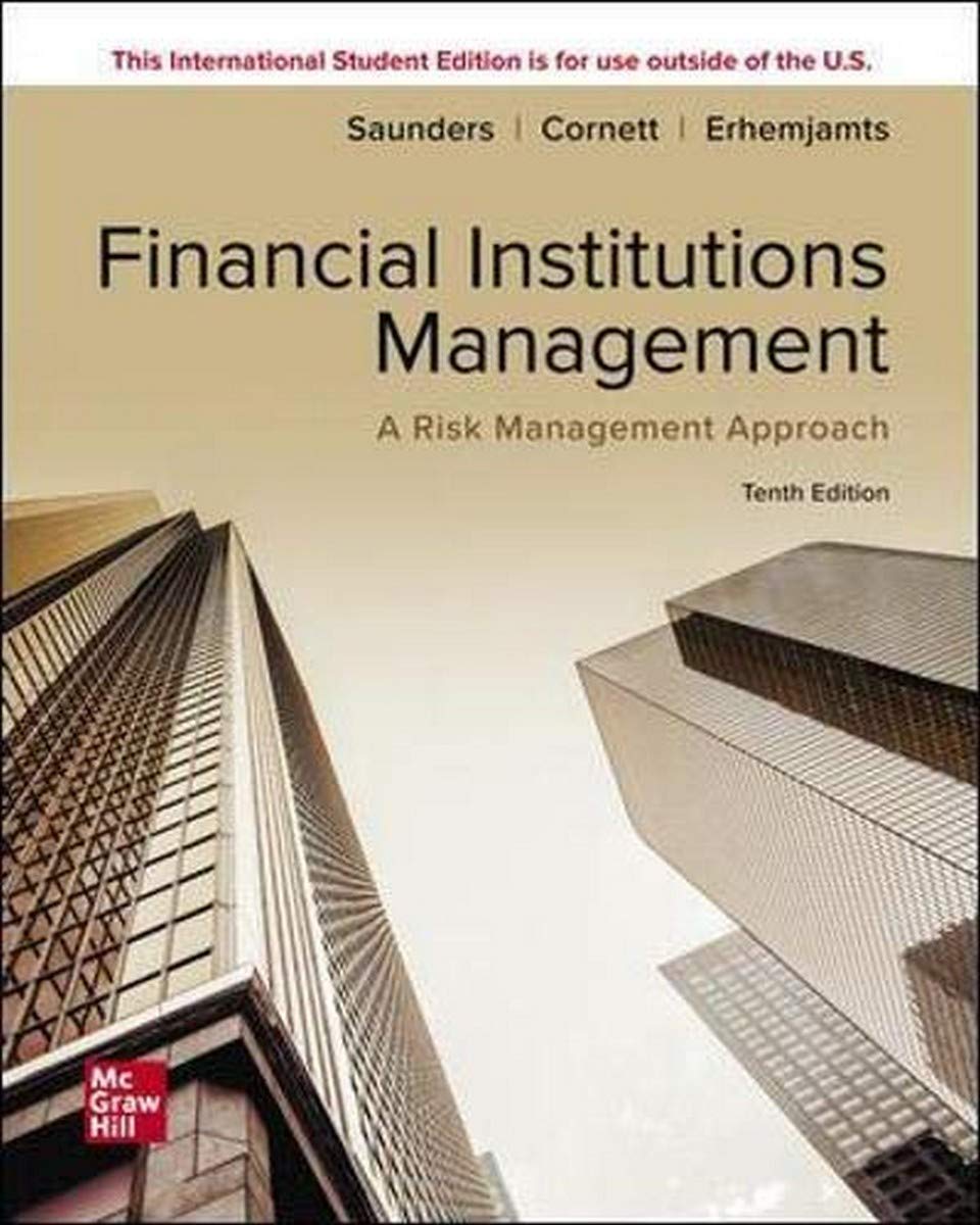 ISE Financial Institutions Management: A Risk Management Approach (ISE HED IRWIN FINANCE)