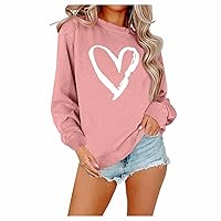 Womens Shirts Trendy Couples Gift Crew Neck Long Sleeve Tank Tops Workout Basic Ladies Tops and Blouses