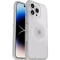 OtterBox Otter+Pop Case for iPhone 14 Pro Max, Shockproof, Drop Proof, Protective Case with PopSockets PopGrip, 3X Tested to Military Standard, Stardust