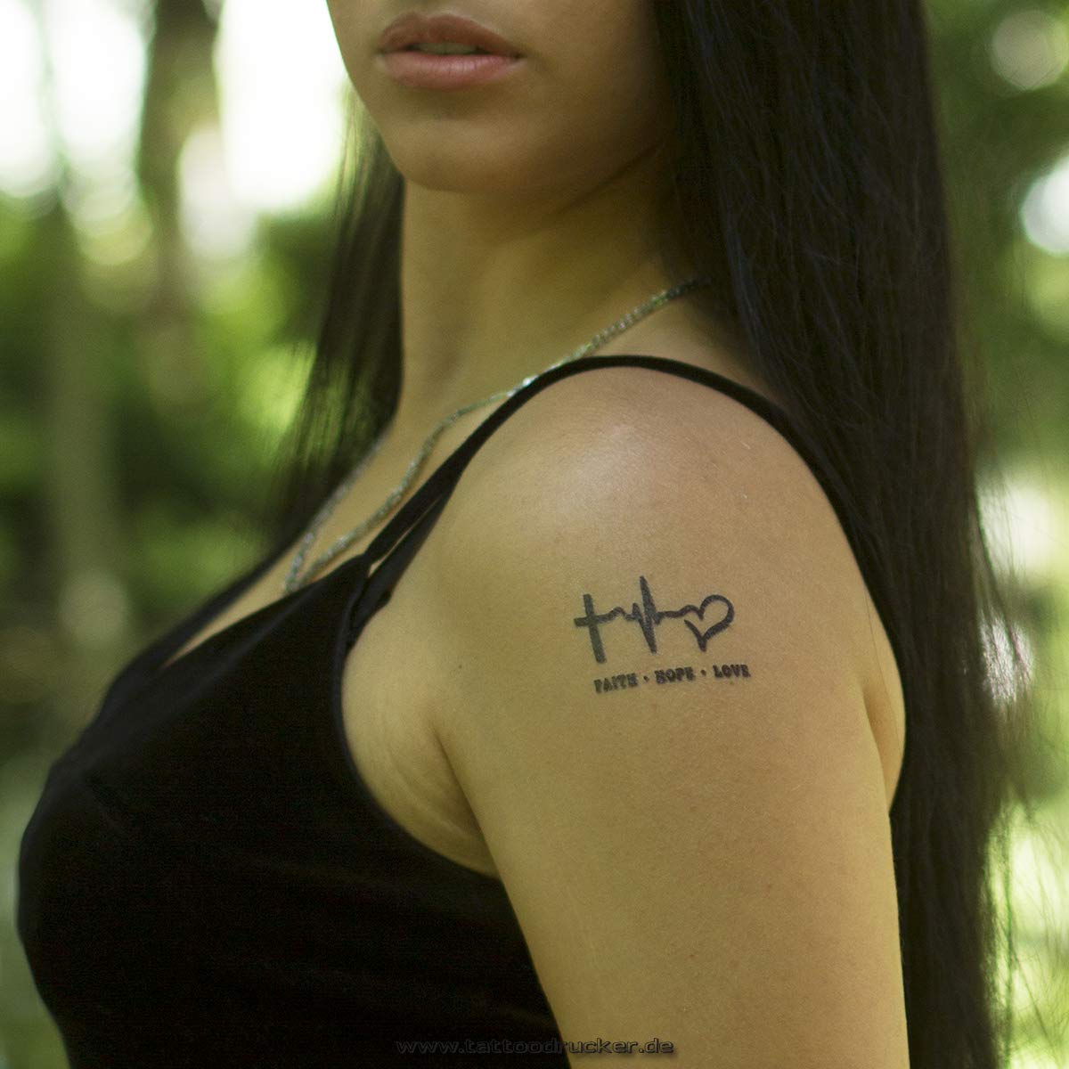 Mua 5 x Faith + Hope + Love Tattoo - Black Temporary Cross Pulse Heart  Tattoo Logo (5) trên Amazon Đức chính hãng 2023 | Giaonhan247