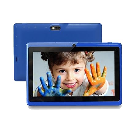 Tablet PC 7 inch,Android Quad Core Tablet Computer with Keyboard,Dual Camera,40GB Storage Capacity,Capacitive Touch Screen,Support WiFi,Bluetooth,GPS(with Stylus) (Blue)