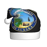 The Seal Of The State Of Alaska Christmas Hat Mens Woman'S Hat Unisex Hat For Holiday Party Hats