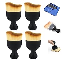 Viking Carpet Cleaning Brush, Scrub Brush for Floor Mats, Cleaning Brush  for Car Interior and Home, Black and Blue, 8.3 inch x 2.5 inch