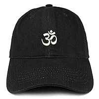 Trendy Apparel Shop Om Symbol Hinduism Embroidered Unstructured Cotton Dad Hat