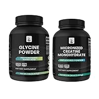 Glycine & Creatine Monohydrate Powder Bundle, Exercise & Lifestyle, Supplement Powders