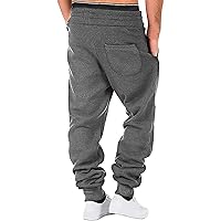 Mens Fleece Jogger Sweatpants, Men's Slim Fit Workout Athletic Pants, Sweatpants for Men with Pockets