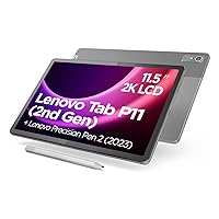 Lenovo Tab P11 (2nd Gen) Tablet | 11.5 Inch 2K Touch Display | MediaTek Helio G99 | 4GB RAM | 128GB SSD | Android 13 | Grey | Includes Lenovo Precision Pen 2