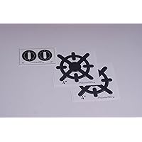 Stovetop Burner Vinyl Dramatic Play Kitchen Decals - Toy Stove Gas Style Pretend Play Cooking Hob (4