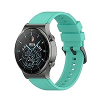 Watch Band 22mm Official Strap for Huawei GT 2 GT2 Pro Original Smartwatch Replacements Mens Watchband Belt (Color : Teal, Size : for Huawei GT 2 Pro)