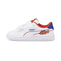 Puma Toddler Boys Smash V2 Comics V Ac Slip On Sneakers Shoes Casual - White