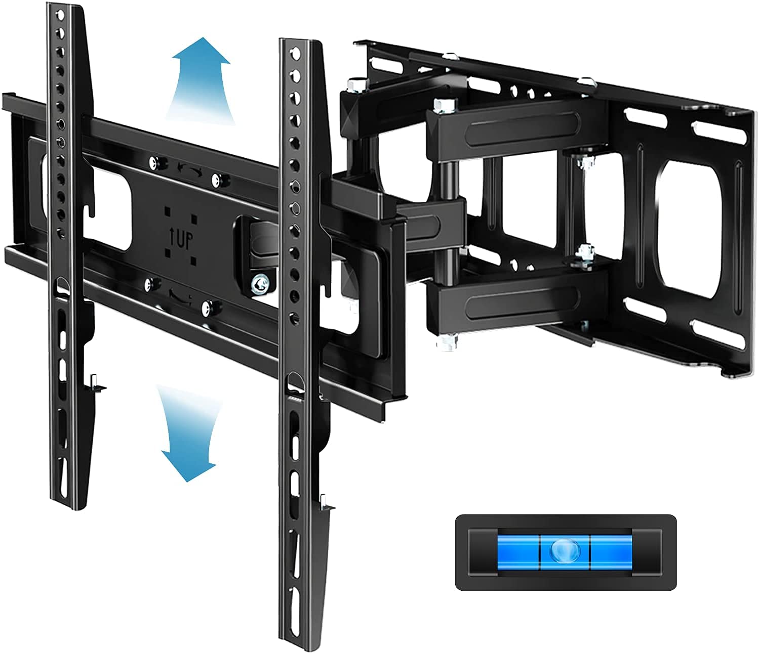 Everstone Full Motion TV Wall Mount with Height Adjustment for Most 28-70 inch LED, LCD, OLED Flat&Curved TVs, up to 121lbs, Max VESA 400x400mm, 16