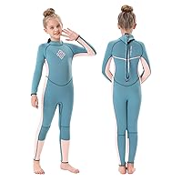 Seaskin Kids Wetsuit for Boys Girls Toddlers, 2mm Front Zipper Shorty Wetsuits, 3mm Back Zip Full Wetsuit, Neoprene Thermal Swimsuits for Diving Surfing Swim Lessons