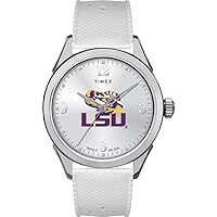 Timex Women's Collegiate Athena 40mm Watch – LSU Tigers with Light Blue Silicone Strap