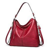Womens Classic Hobo Bag Large Capacity Tote Crossbody Faux Leather Long Strap Shoulder bags Satchel Messenger