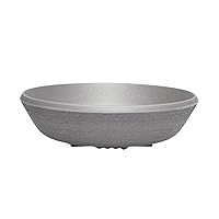 カルテル(Kartell) Kartel SFAC-K1517-NA-4S Medium Plate, Black, φ8.3 inches (21 cm), H 2.2 inches (5.7 cm), Trama Soup Dish Set, Set of 4