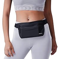 Running Fanny Pack Slim Running Belt, Bounce Free Water Resistant Running Pouch, Adjustable Runners Belt for All Phones iPhone/Android, Running Waist Pack for Gym Workouts Travel Money Belt