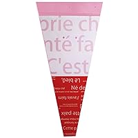 Masse O-31 French Sleeves, 9.8 inches (25 cm), Red, 30OP Film, Order Unit, 1 Bundle (100 Sheets/Bundle)