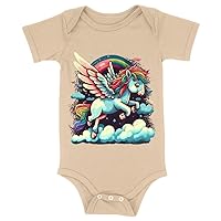 Pegasus Baby Jersey Onesie - Cute Baby Onesie - Printed Baby One-Piece