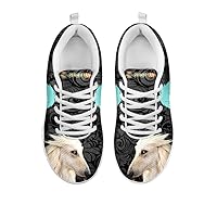 Artist Unknown Amazing Dog Print Running Shoes (Sneakers) for Kids (Choose Your Breed)