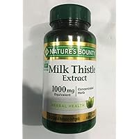 Nature's Bounty Milk Thistle 1000mg Softgels 50 ea (Pack of 4)