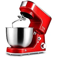 Stand Mixer, 6-Speed Tilt-Head Food Mixer, Kitchen Electric Mixer Dough Hook, Wire Whip for Most Home Cooks