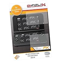 Screen Protector compatible with Nintendo 3DS XL 2012 Screen Protection Film, anti-reflective and shock-absorbing FX Protector Film (Set of 3)