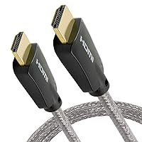 GE 4K HDMI Cable, 6 ft. HDMI 2.0 High Speed 18 Gbps with Ethernet, 4K 60Hz, 1440p 1080p 120Hz, HDR, for HDTV, Streaming, Blu-ray, Gaming, PS4 Pro PS5 Xbox, 33522