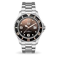 Ice-Watch - ICE Steel Black Sunset Silver - Silver Grey Women's Watch with Metal Strap - 016768 (Medium), silver, Bracelet
