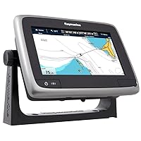 Raymarine a75 Multifunction Display with Wi-Fi with Lighthouse Navigation Charts, 7