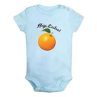 Hey Cutie Novelty Rompers, Newborn Baby Bodysuits, Infant Cute Oranges Jumpsuits, 0-24 Months Kids One-Piece Outfits