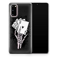 For Samsung A103 4G - Black Magic Skull Phone Case, Gold Evil King Skelet Cover - Thin Shockproof Slim Soft TPU Silicone - Design 3 - A103