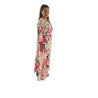 Colorful Floral Sheer Maxi Dress