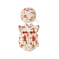 Newborn Baby Jumpsuit Cute Short Sleeve Bow Tie Rabbit Print Baby Climbing Suit With Little Girls Fall Clothes Size