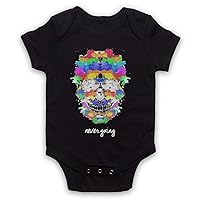 Unisex-Babys' Ink Skull Never Going Baby Grow