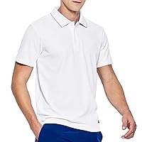 Men's Polo Shirt Quick Dry Collared T-Shirts Short Sleeve for Tennis Golf Casual, Contrast Collar, Moisture Wicking