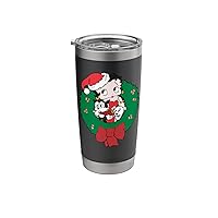 Betty Boop Christmas Betty & Friends Holiday Wreath Stainless Steel Insulated Tumbler
