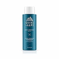 Oars + Alps Mens Moisturizing Body and Face Wash, Skin Care Infused with Vitamin E and Antioxidants, Sulfate Free, Aspen Air, 1 Pack